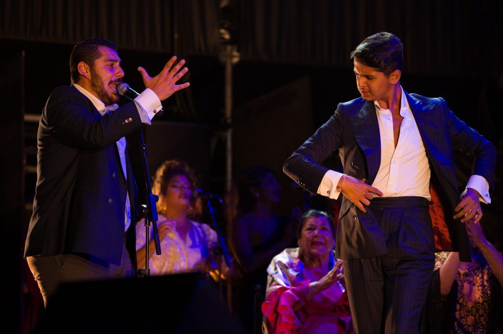 Manuel de Cantarote y Manuel de la Lari en la pasada edición de la Fiesta de la Bulería de Jerez.