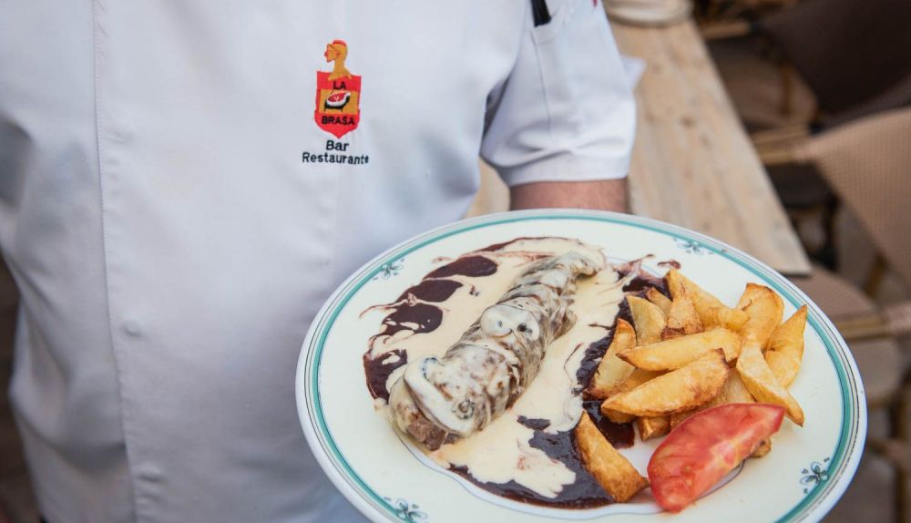 Uno de los platos elaborados en La Brasa.