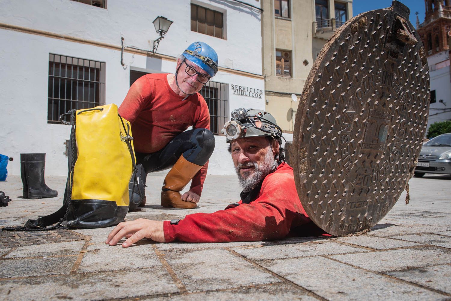 MINAS AGUA CARMONA 9 JUAN MANUEL ROMÁN ARQUEÓLOGO JOSÉ PEREZ AAES ASOCIACIÓN ANDALUZA EXPLORACIONES SUBTERRÁNEAS