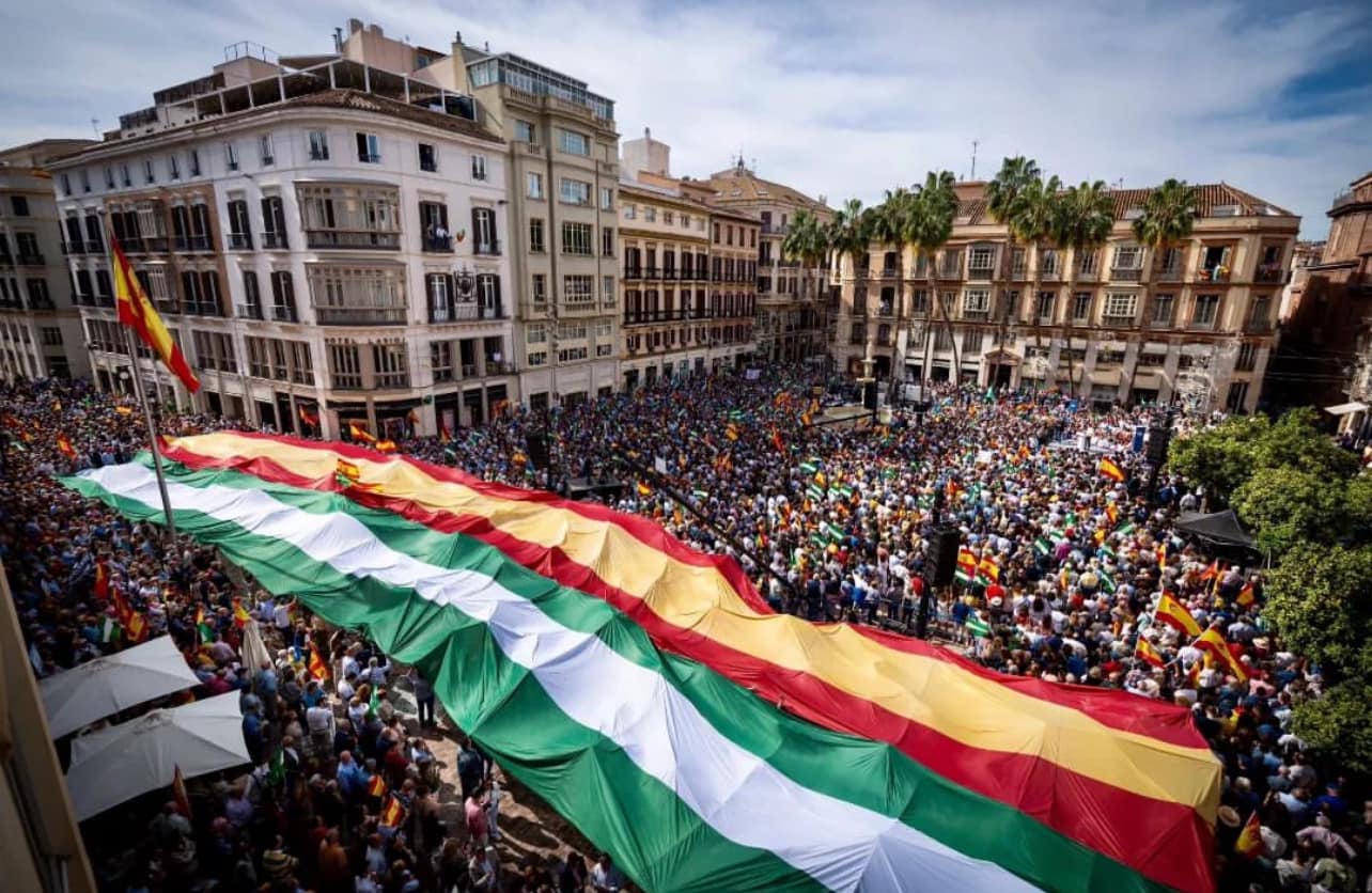 Una manifestación reciente del PP.