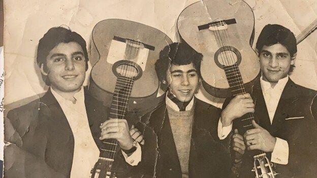 Vicente Soto Sordera a la derecha, Mazanita a la izquierda y, en el centro, Diego Carrasco.