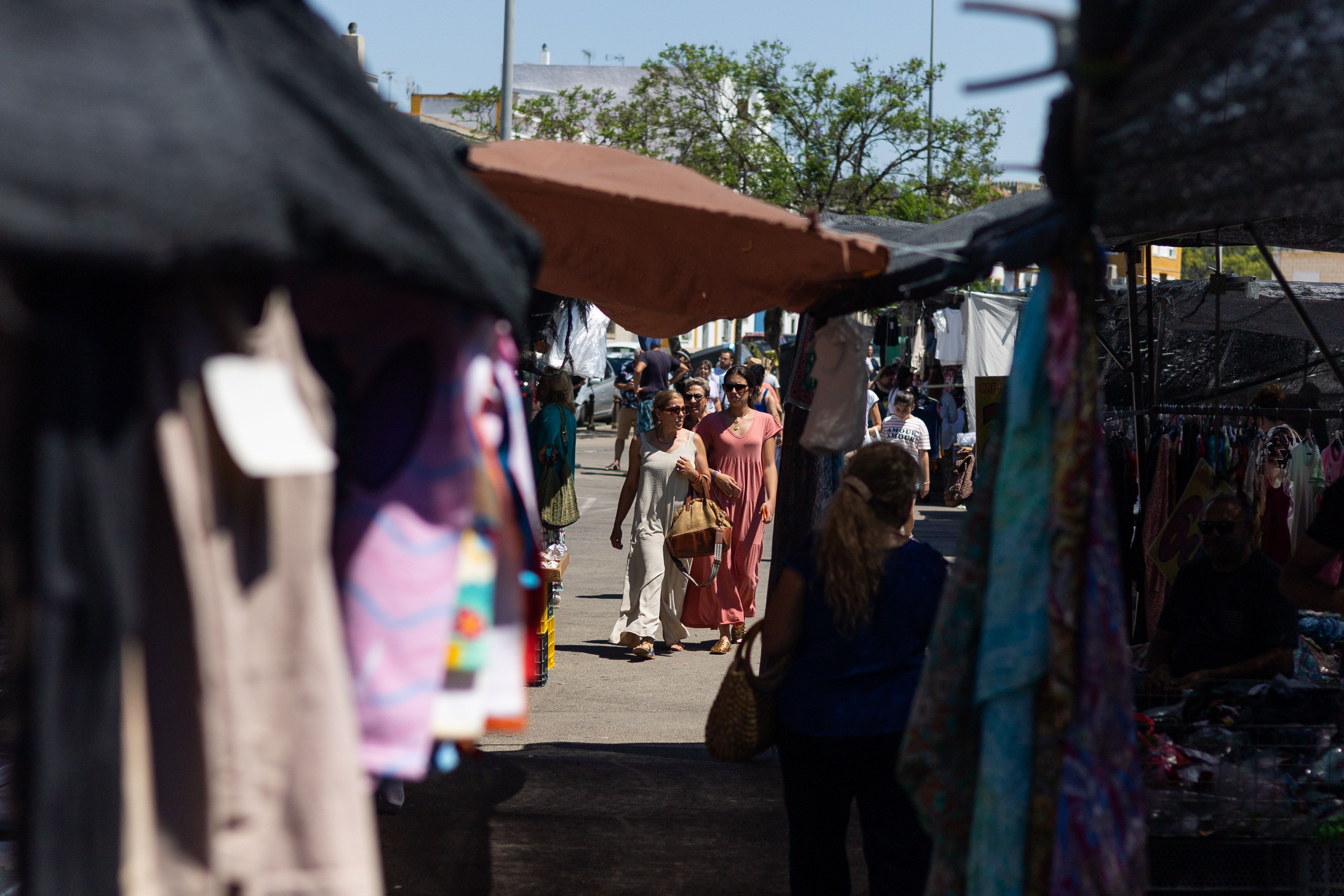 Un mercadillo en Jerez.