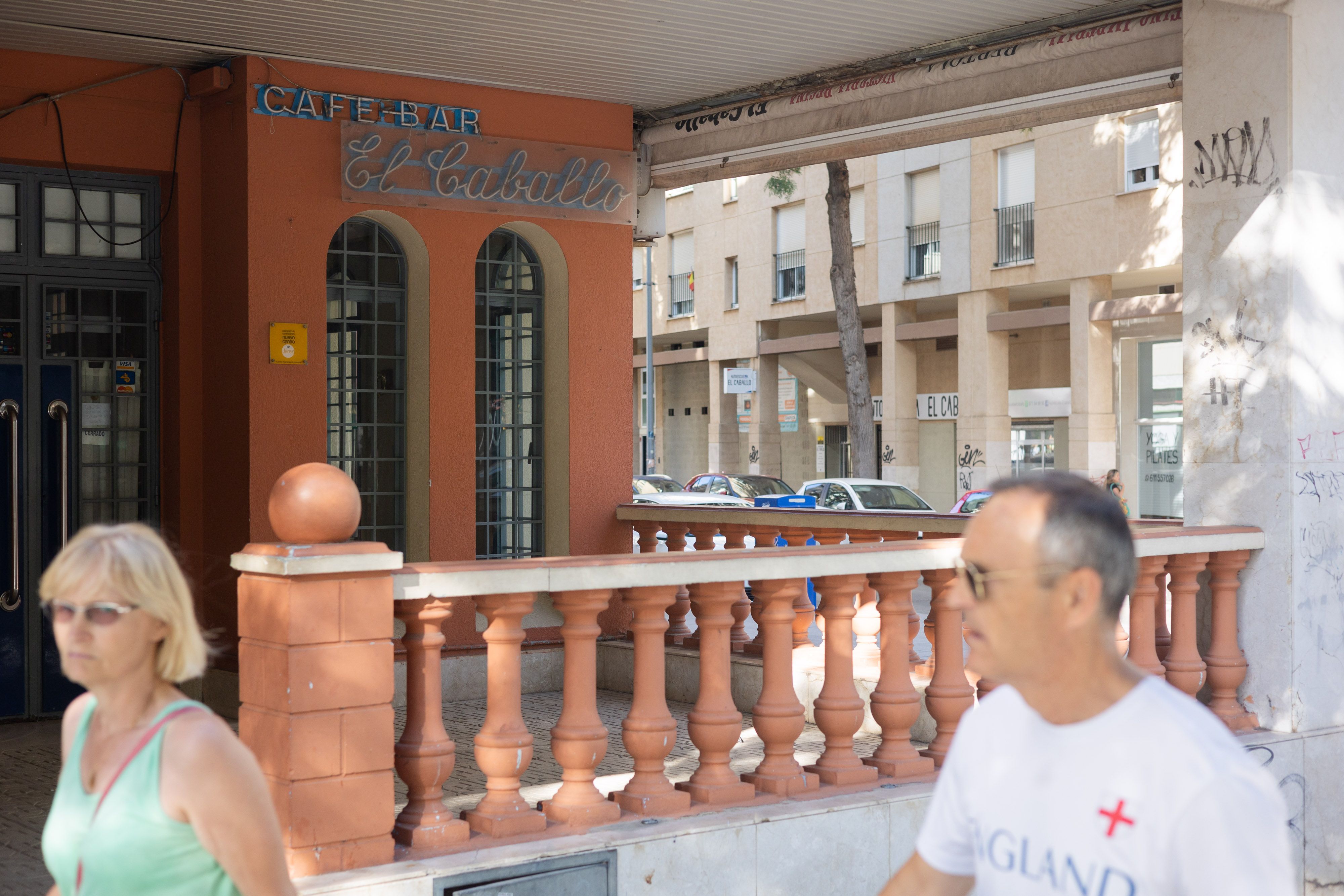 El desaparecido cafe-bar El Caballo, en la plaza del mismo nombre. 