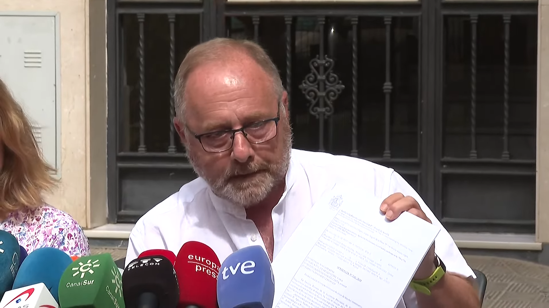 Antonio del Castillo en una rueda de prensa. 