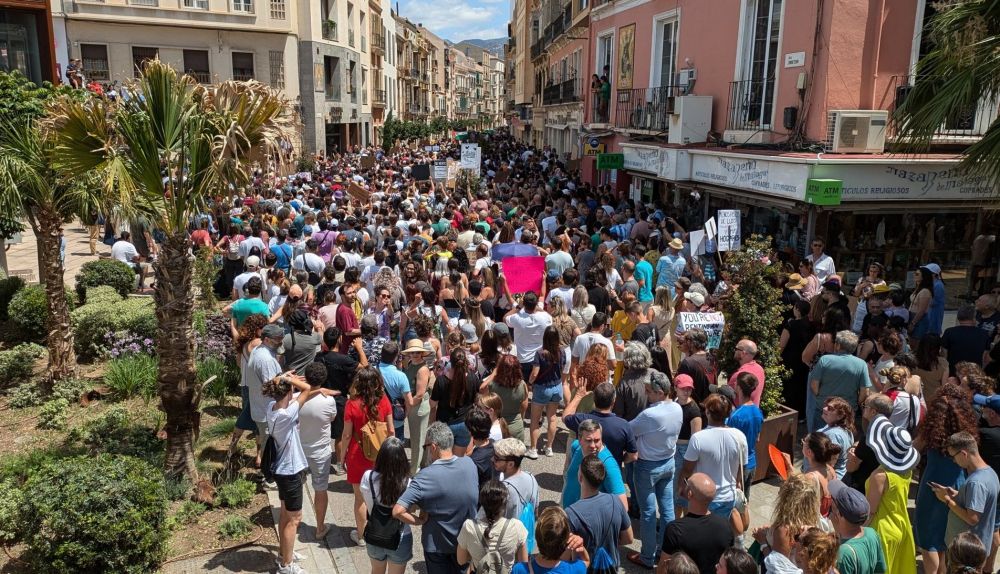 Masiva manifestación en Málaga.