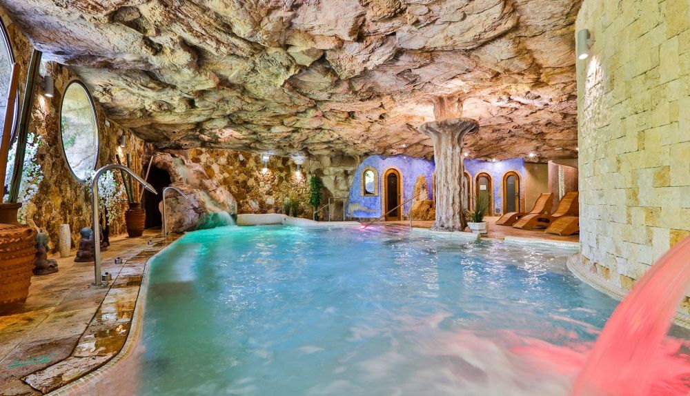 Interior del spa de El Coto del Valle.