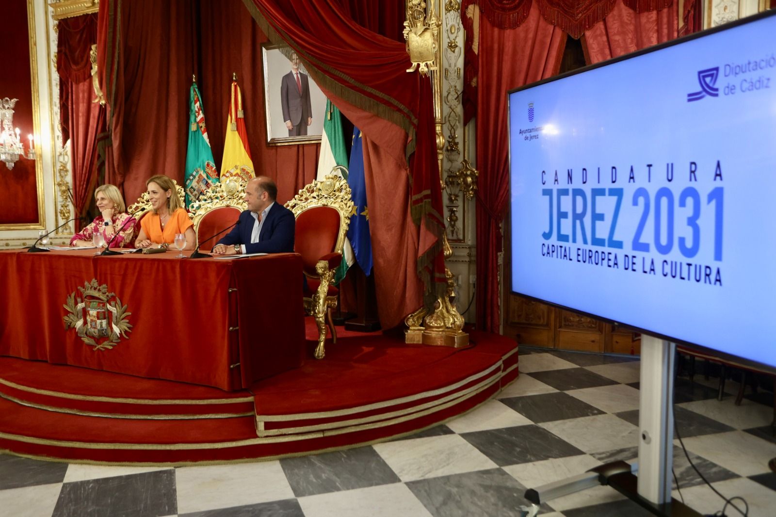 Presentación de la candidatura de Jerez como Capital Europea de la Cultura en Diputación.