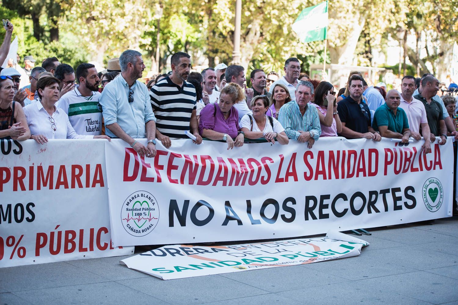 MANIFESTACIÓN MAREA BLANCA DIPUTACIÓN PALACIO SAN TELMO ALCALDES SIERRA SUR CAMPIÑA SEVILLA 42