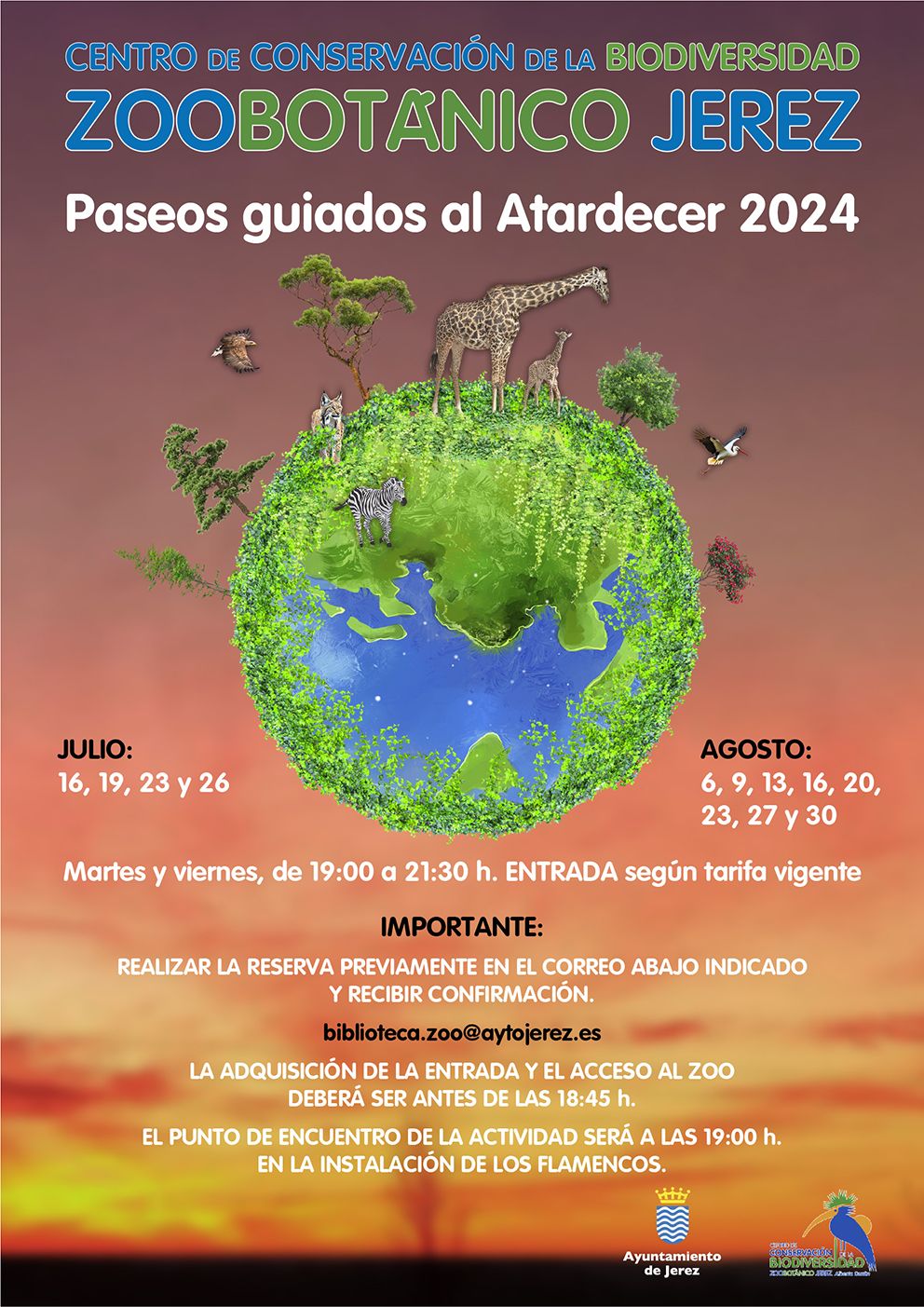 Zoo   paseos guiados atardecer