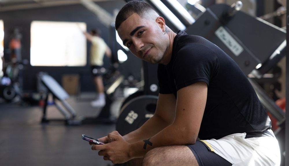 Ruben, en el gimnasio de El Puerto.