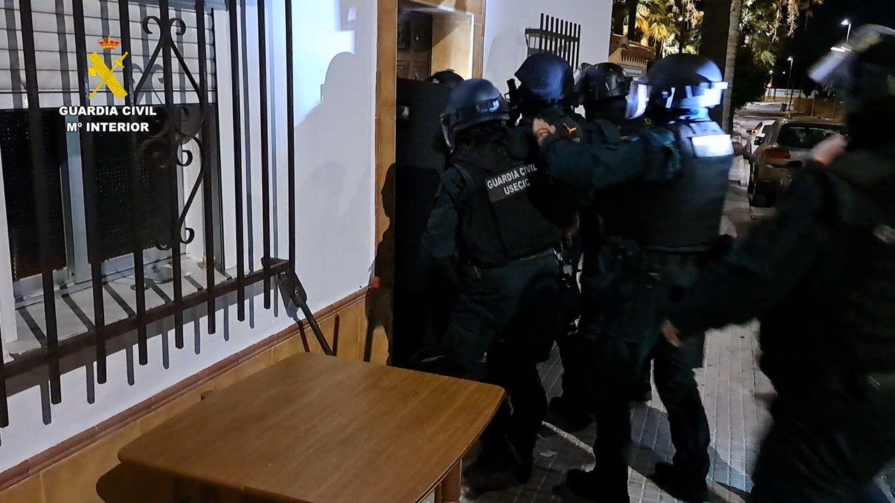 Imagen de la operación llevada a cabo en la Sierra de Cádiz.