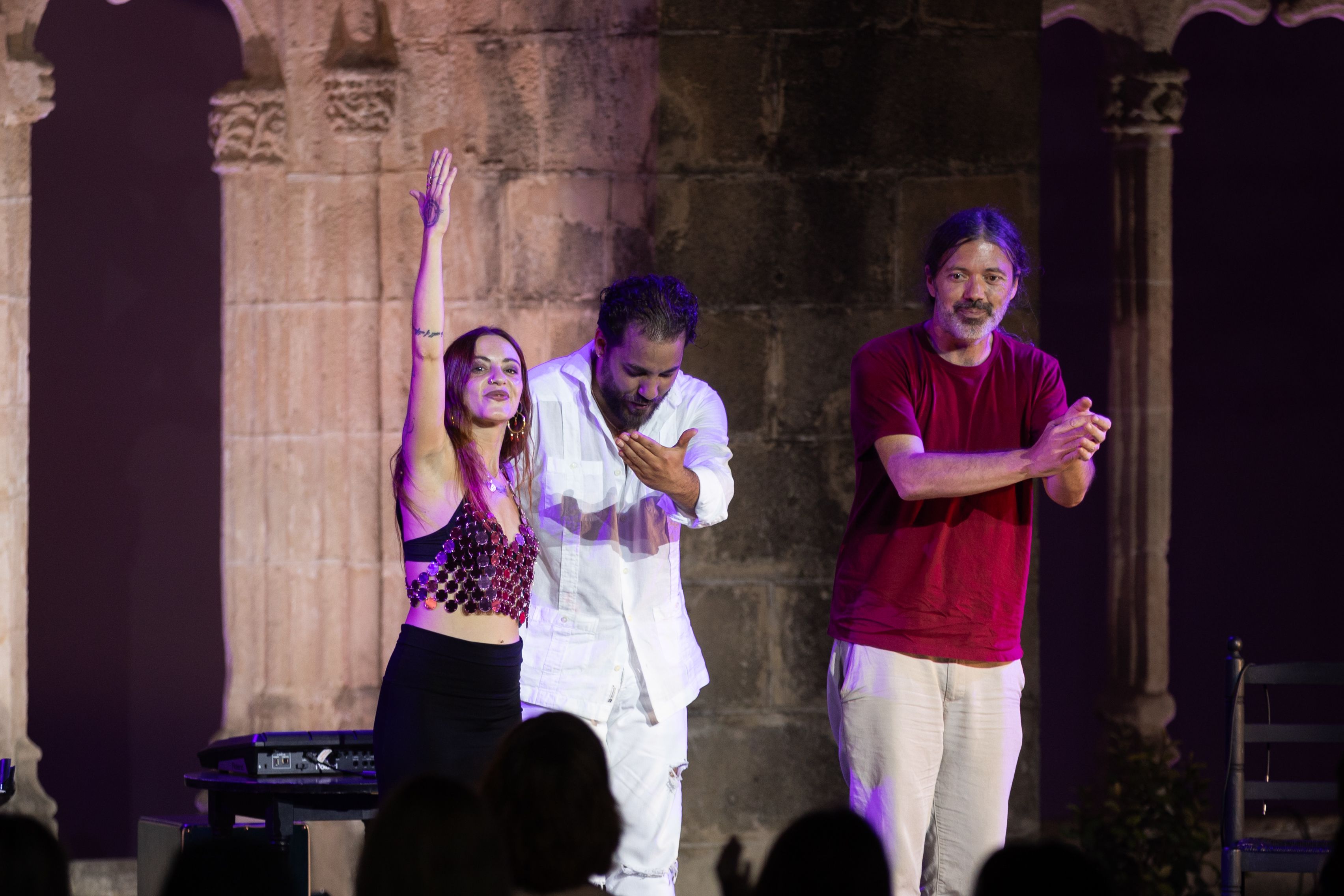 María del Tango y Calimbero junto con Ané Carrasco