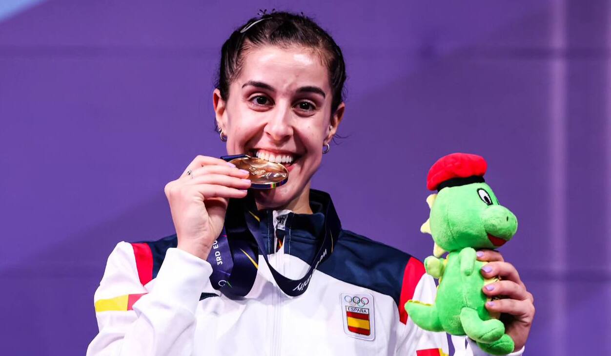 Carolina Marín, con medalla de oro olímpica en su palmarés.