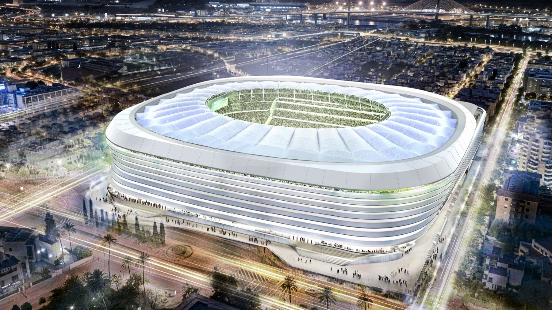 La reforma del Villamarín, en una imagen difundida por el Real Betis.