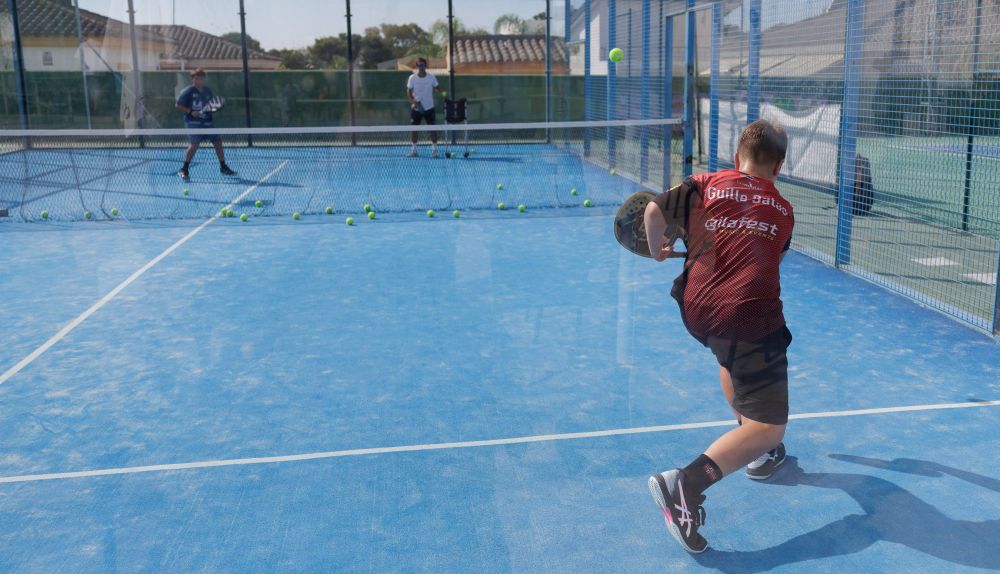 Un partido de pádel.