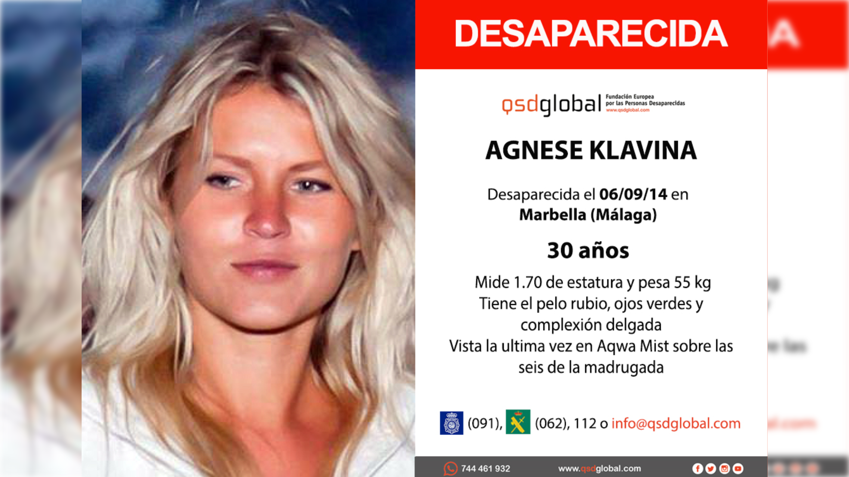 Diez años sin noticias de Agnese. Diez años sin noticias de Agnese.