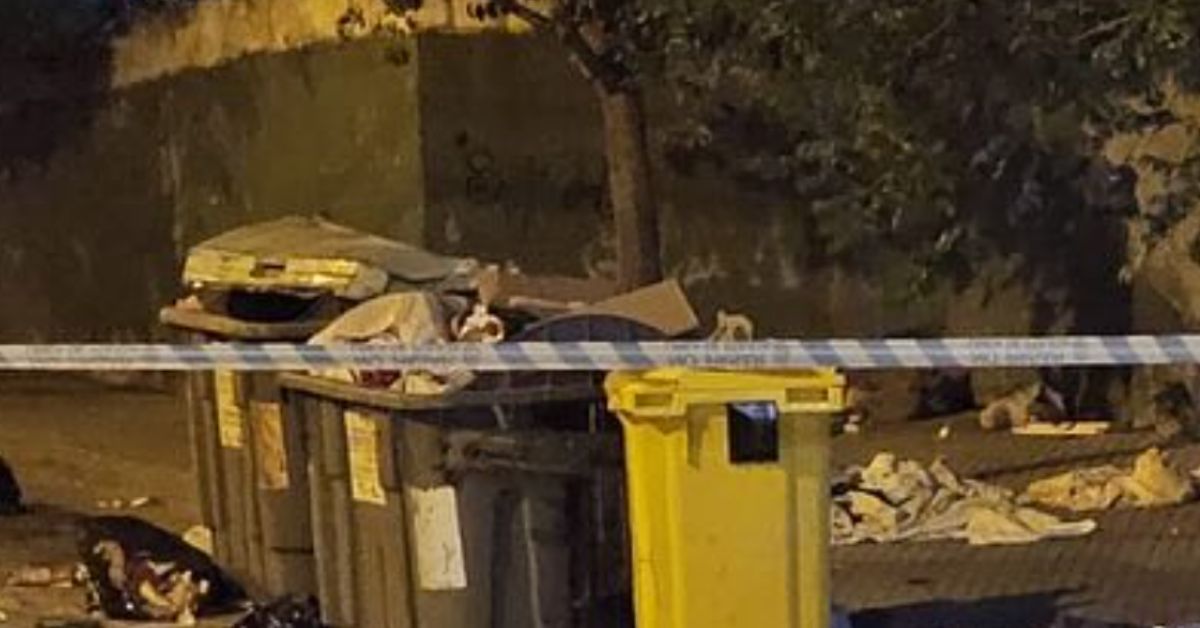 La zona, precintada por la Policía Nacional, donde tuvo lugar el apuñalamiento. La zona, precintada por la Policía Nacional, donde tuvo lugar el apuñalamiento.