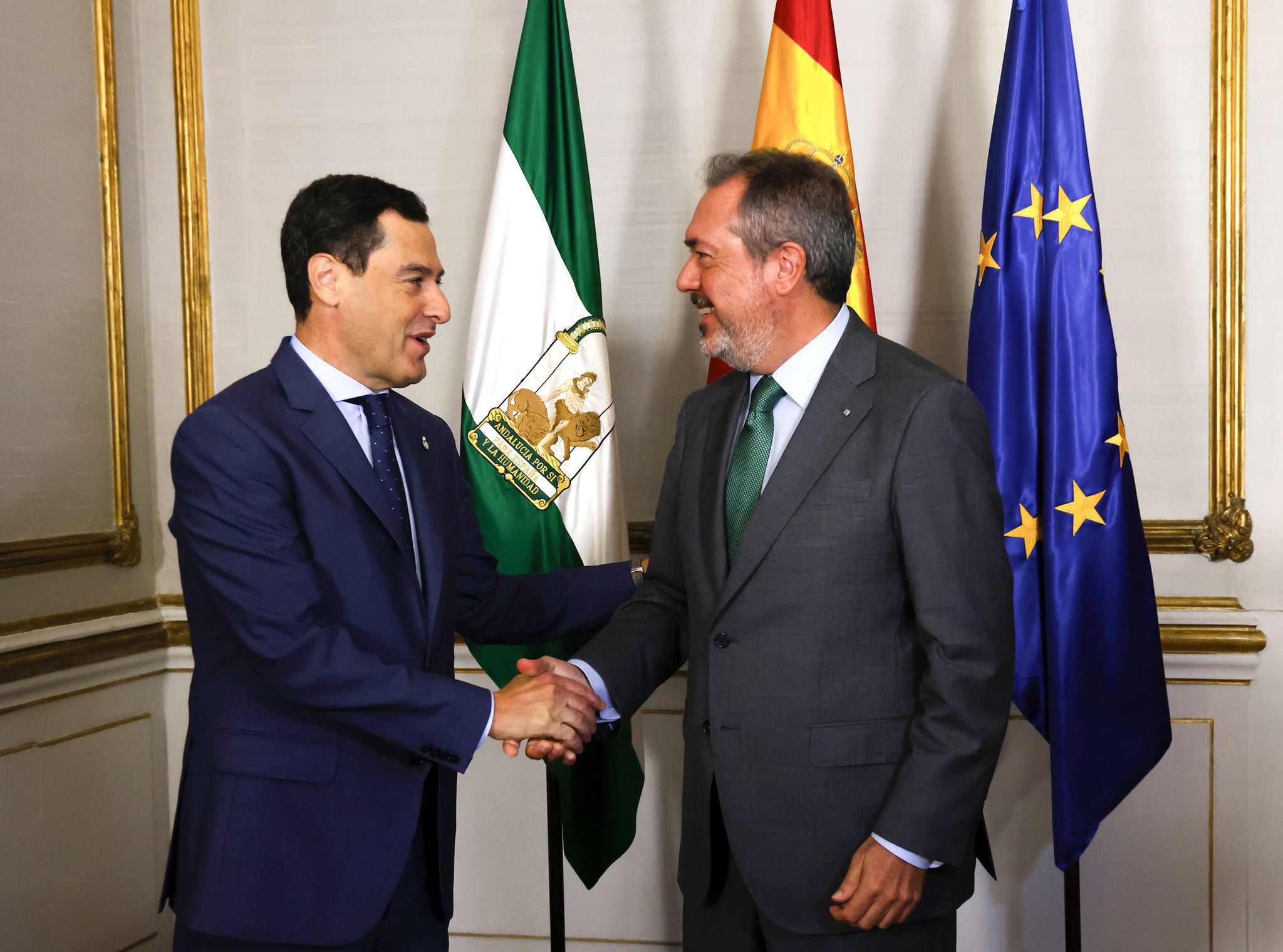 Moreno y Espadas, en una reunión en San Telmo, semanas atrás.