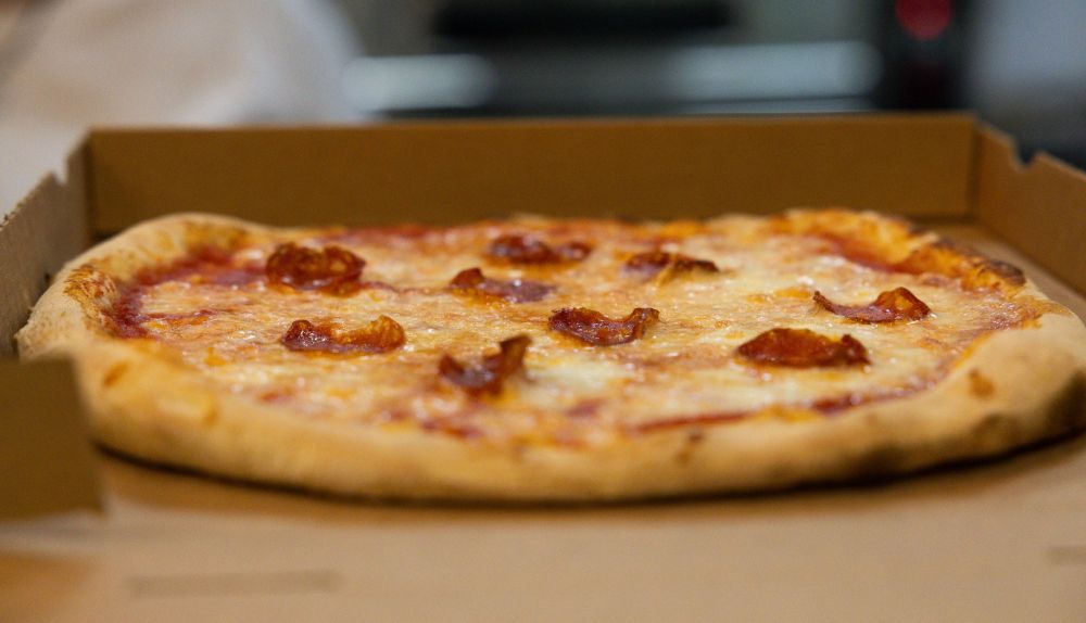 Una de las deliciosas pizzas de Angelo.