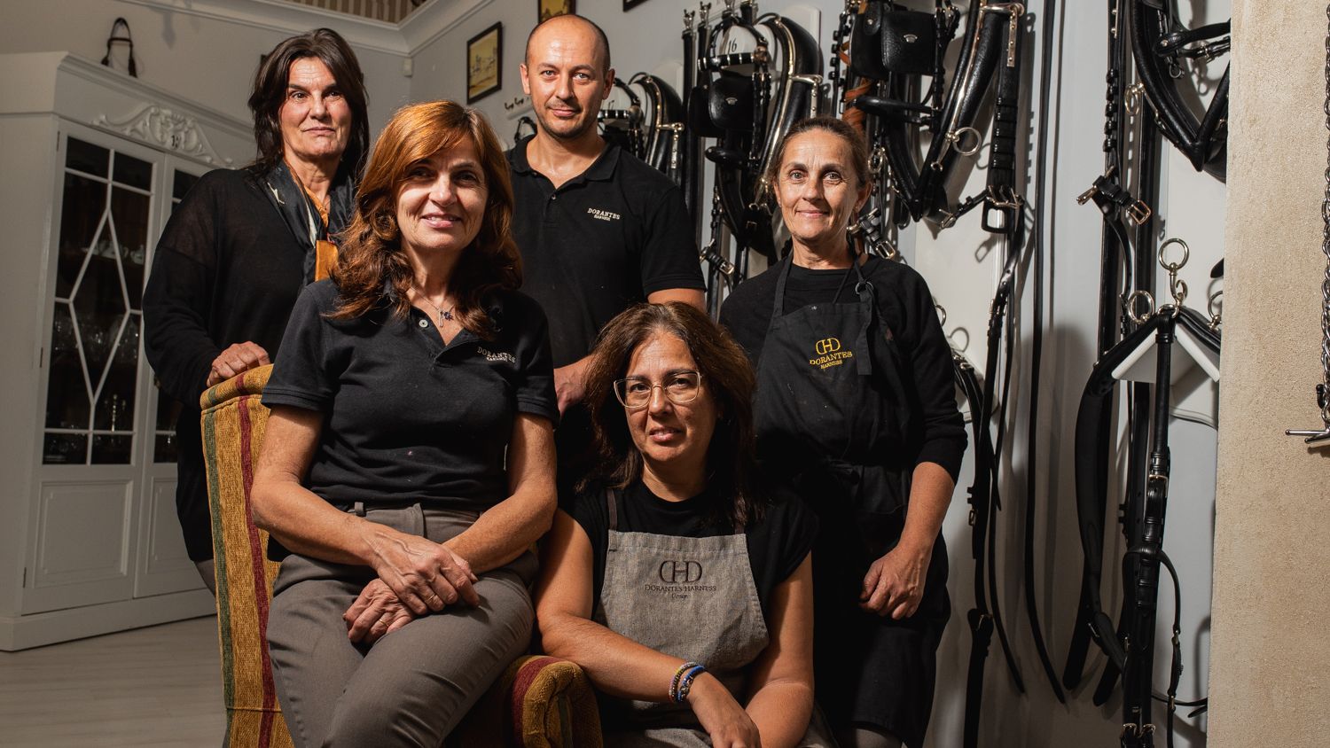 La familia de guarnicioneros Dorantes, de Lebrija, ganadora del Caballo de Oro.