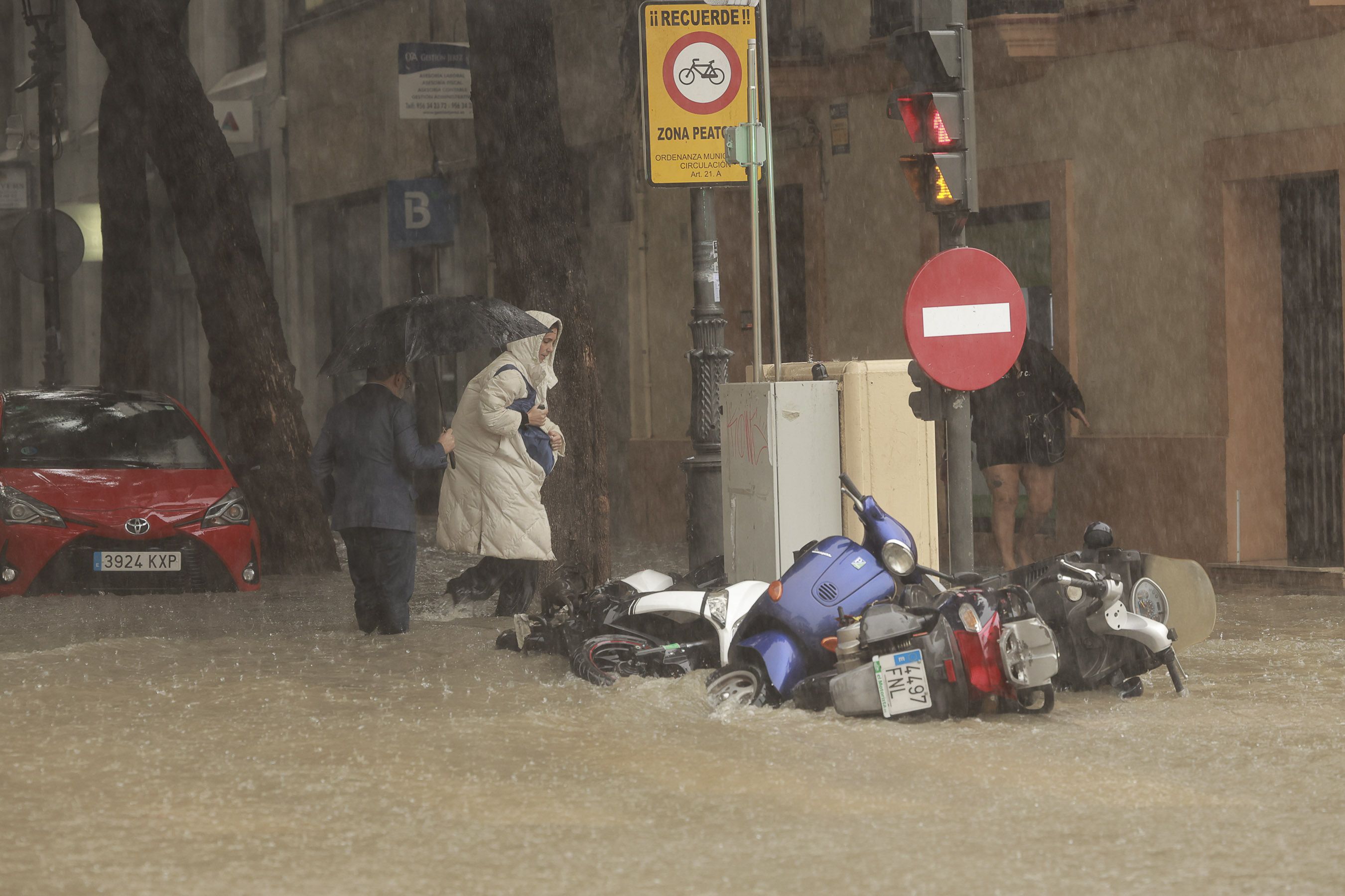 La Porvera, tras las inundaciones de 2024.