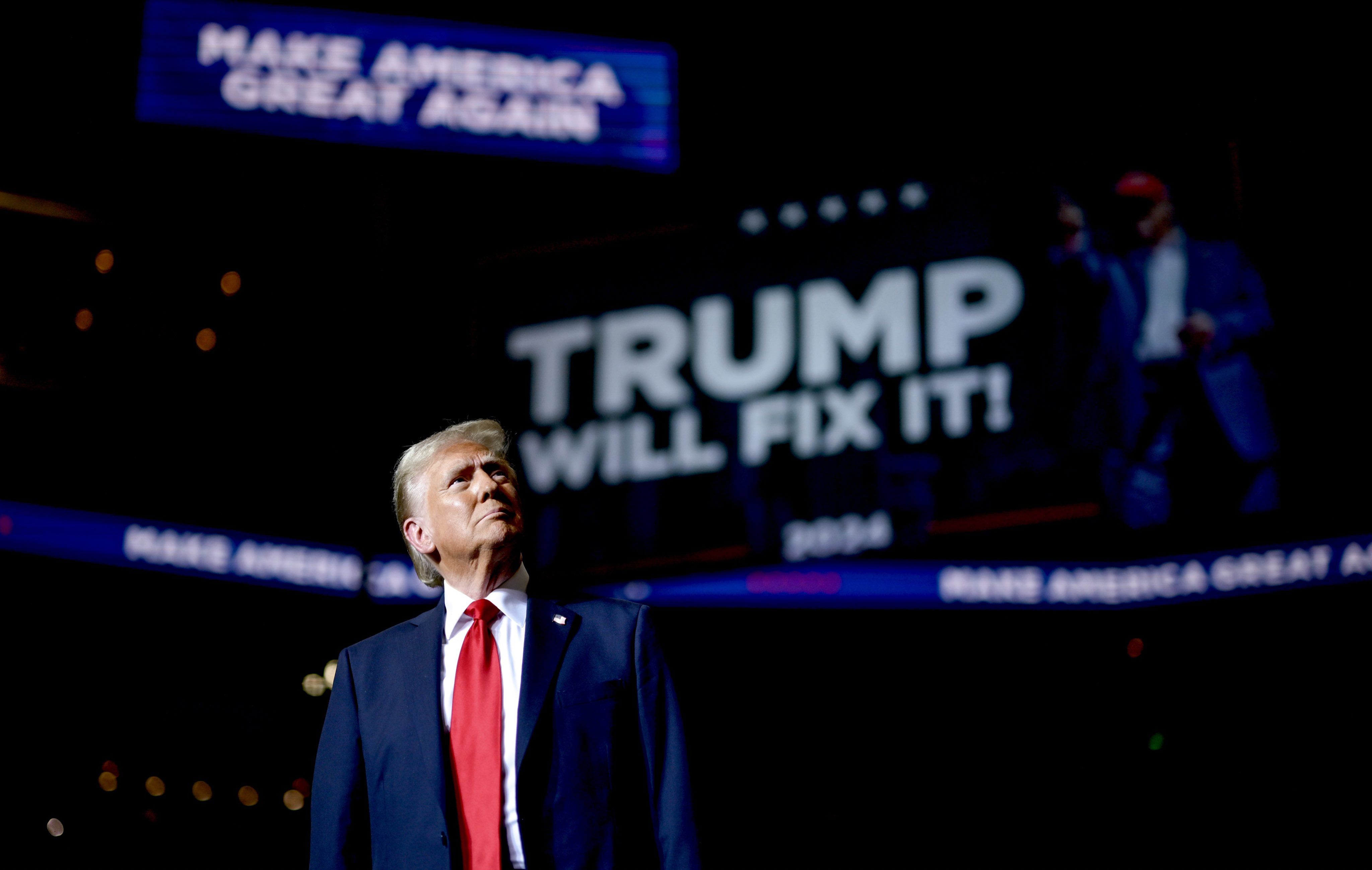 Donald Trump en una fotografía de campaña de hace unos días.  'Apoliticismo político', de Alberto Fandos