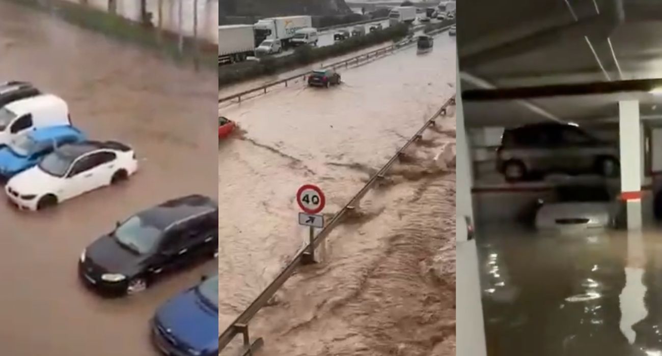 Tres imágenes de los efectos de la nueva DANA en la provincia de Almería. Tres imágenes de los efectos de la nueva DANA en la provincia de Almería.