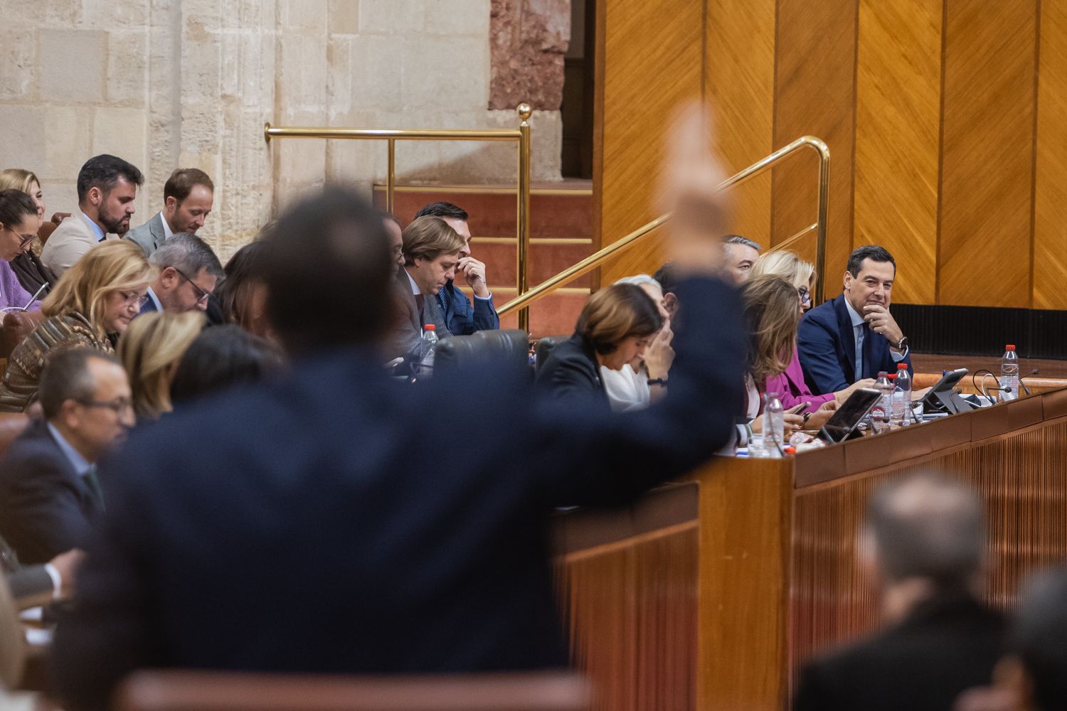 Una imagen de un debate en el Parlamento andaluz.
