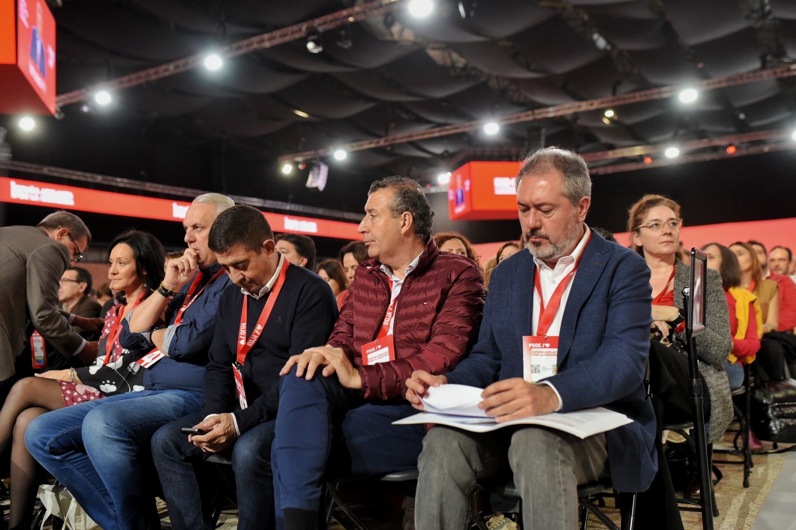 El congreso federal del PSOE, en la mañana de este sábado, en Sevilla.