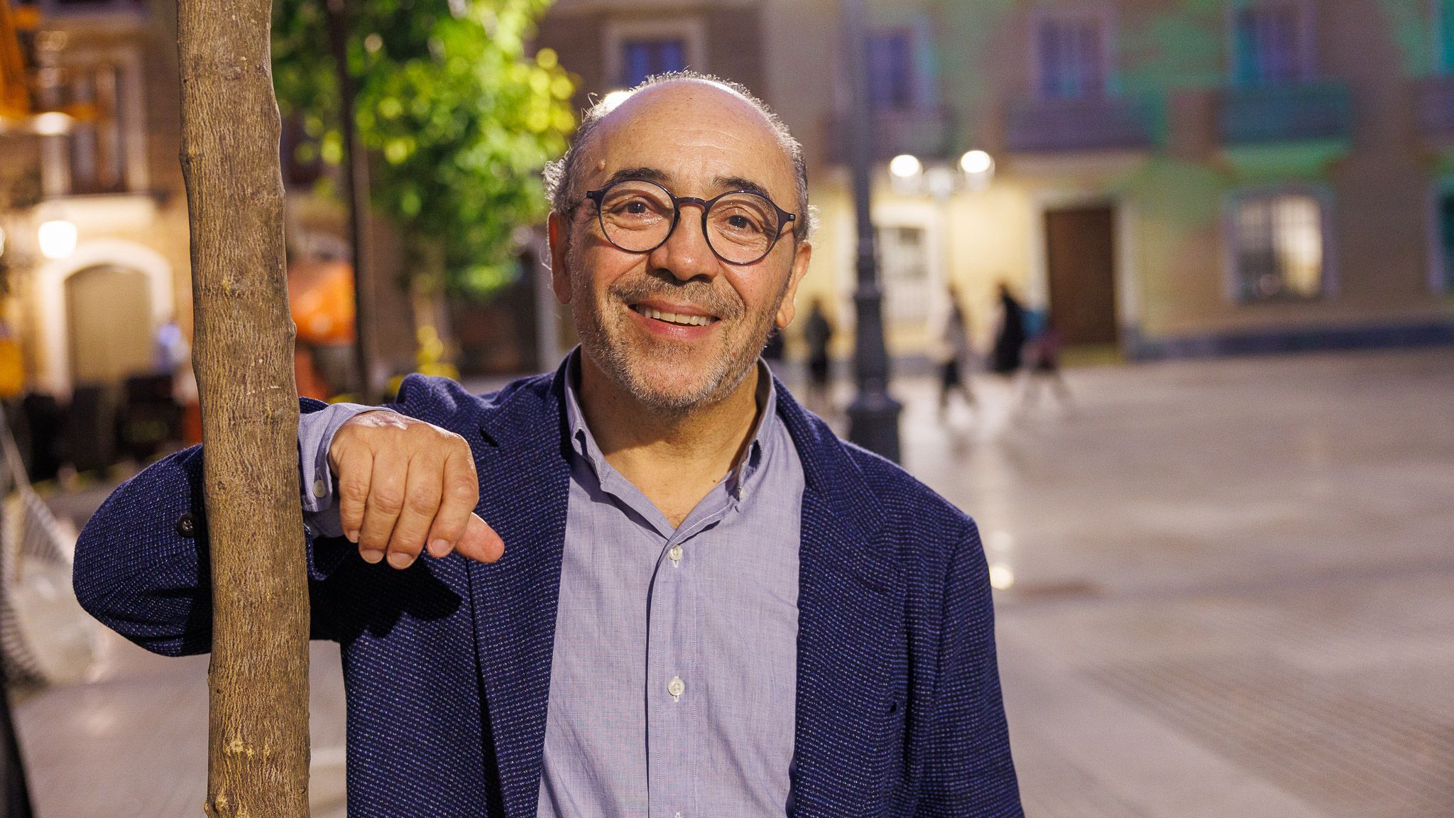 Kiki, este miércoles en la Plaza de España de Cádiz.