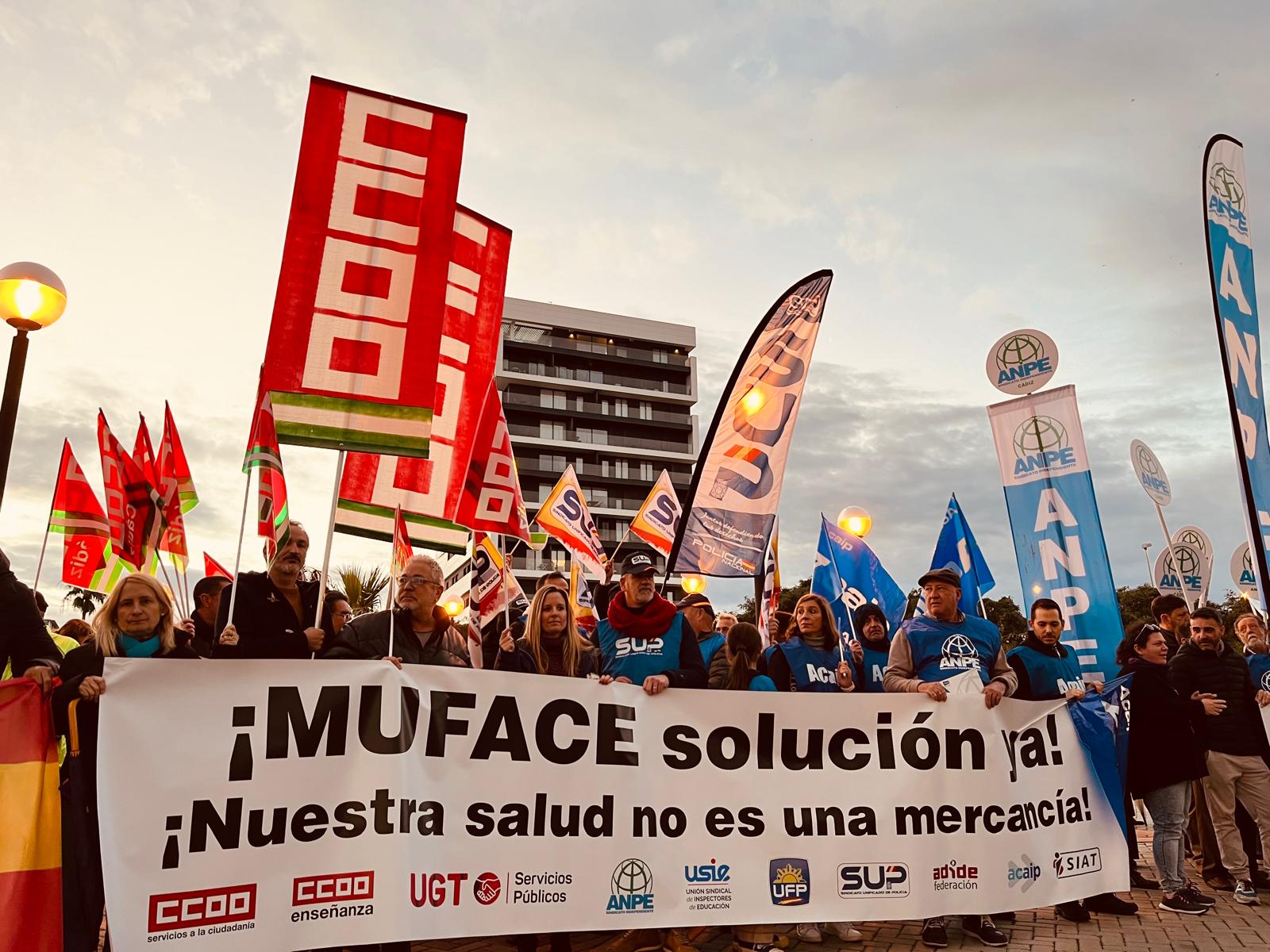 Manifestaciones por Muface.