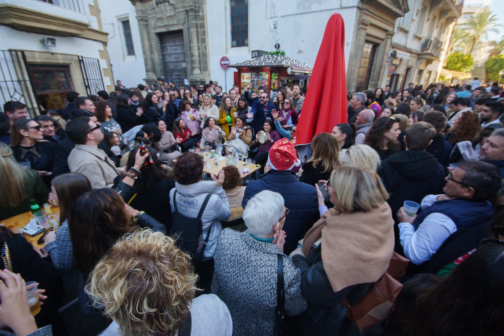 Una tarde en Nochebuena en el centro de Jerez.
