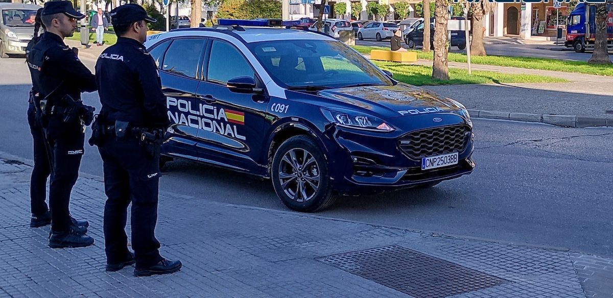 Agentes de Policía Nacional en Jerez.