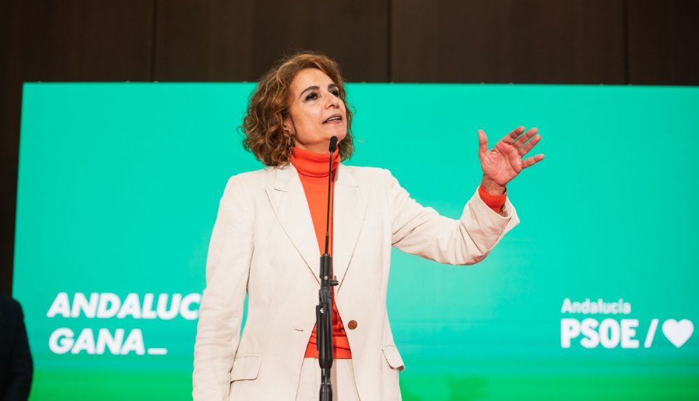 María Jesús Montero en un acto del PSOE de Andalucía.