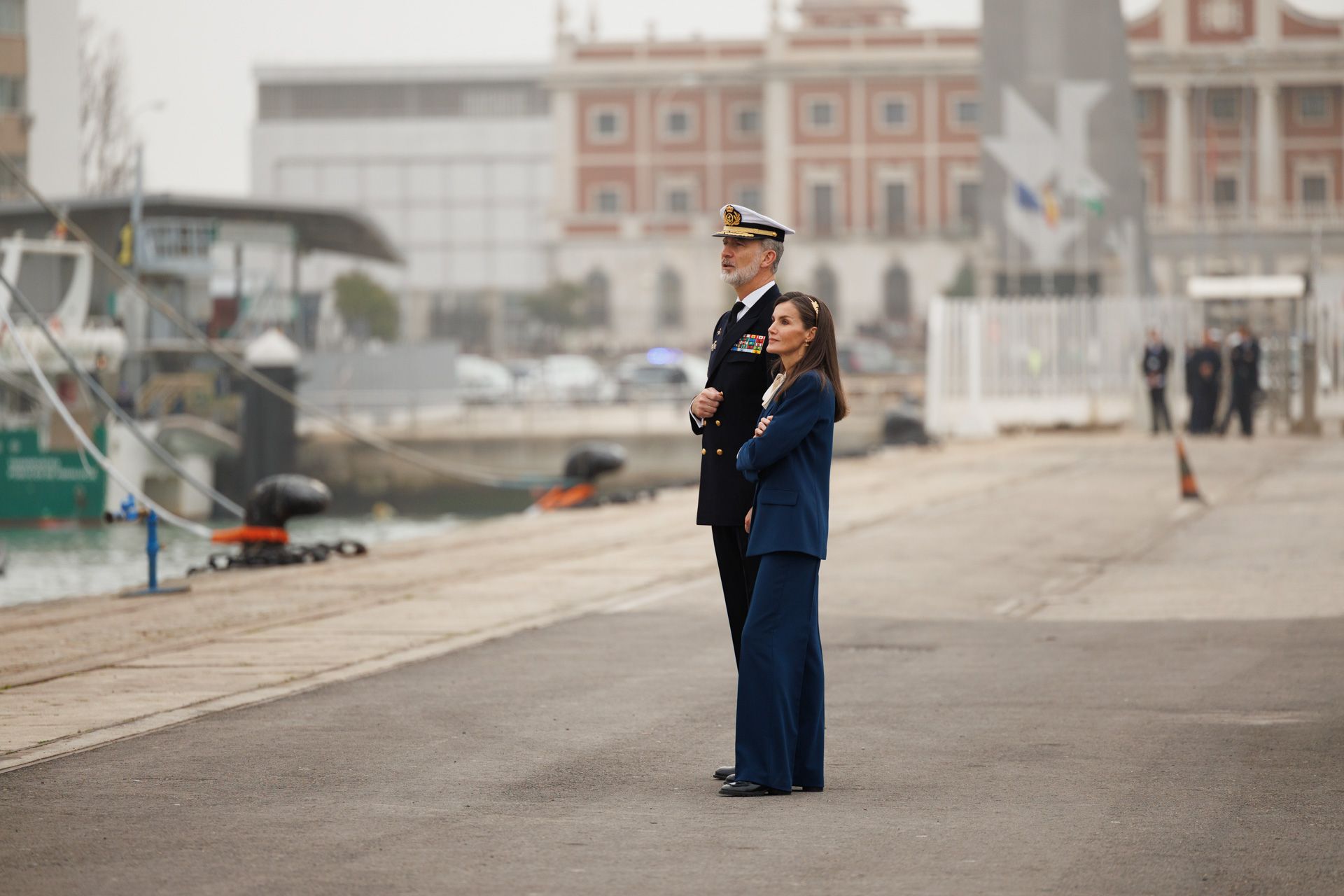 Los Reyes despiden a la Princesa Leonor en el Juan Sebastián Elcano