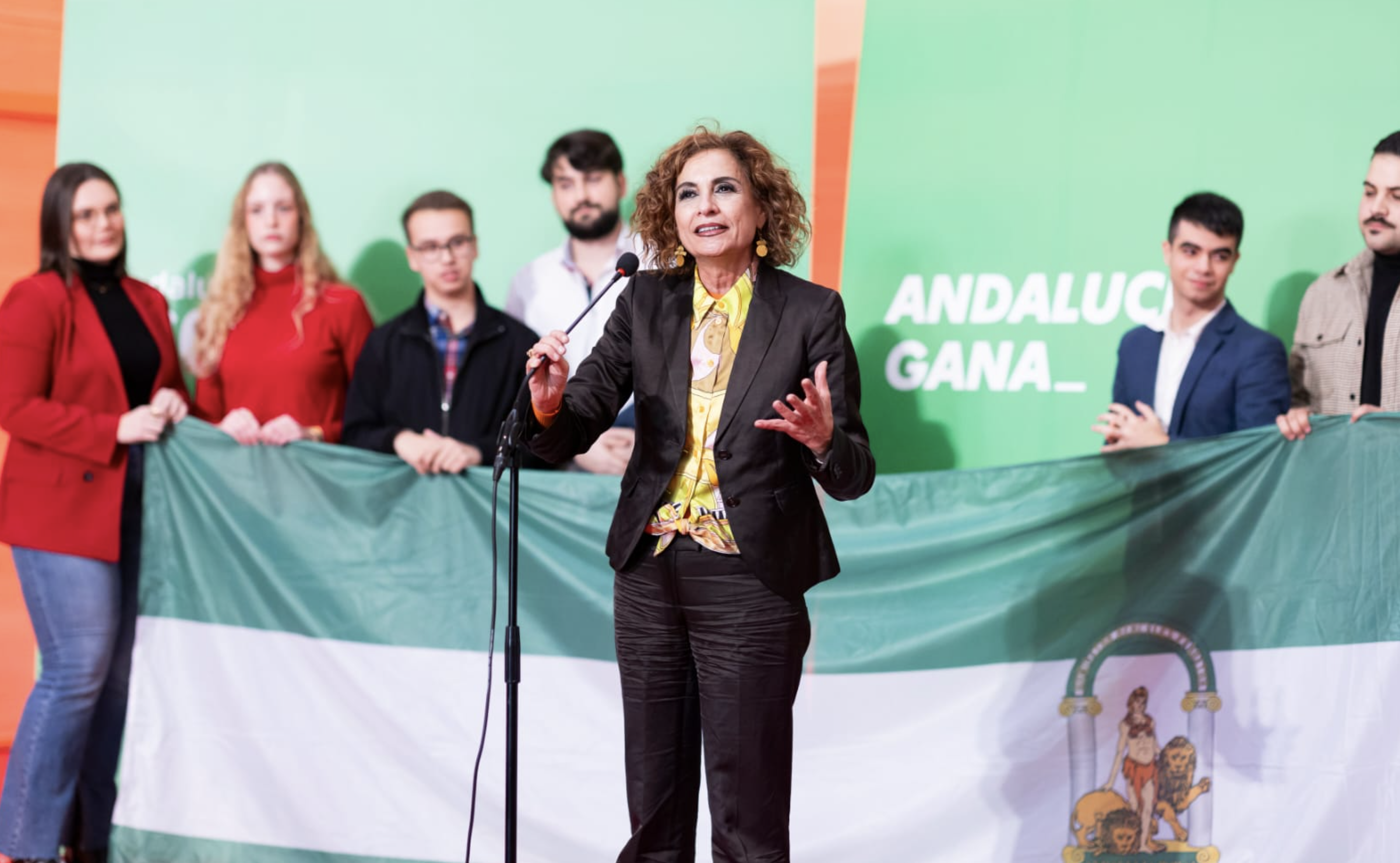 La subida del SMI. María Jesús Montero, en un acto reciente, ya como secretaria general del PSOE de Andalucía.