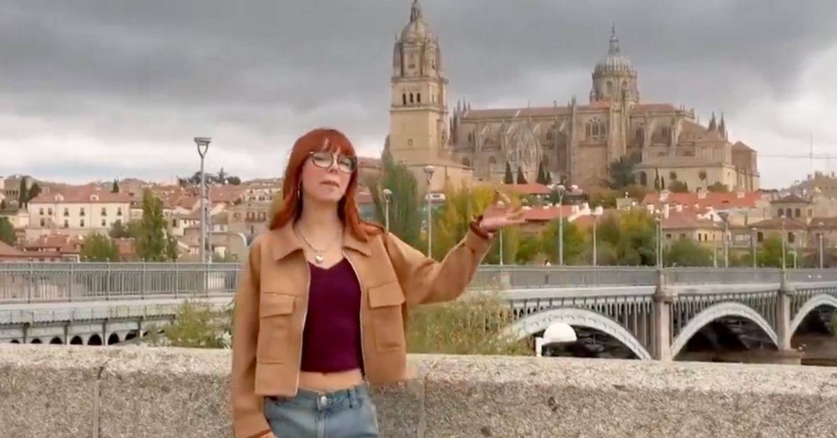 La 'tiktoker' jerezana Sandra Morales, en el programa 'El condensador de Fluzo' de La2 de TVE.
