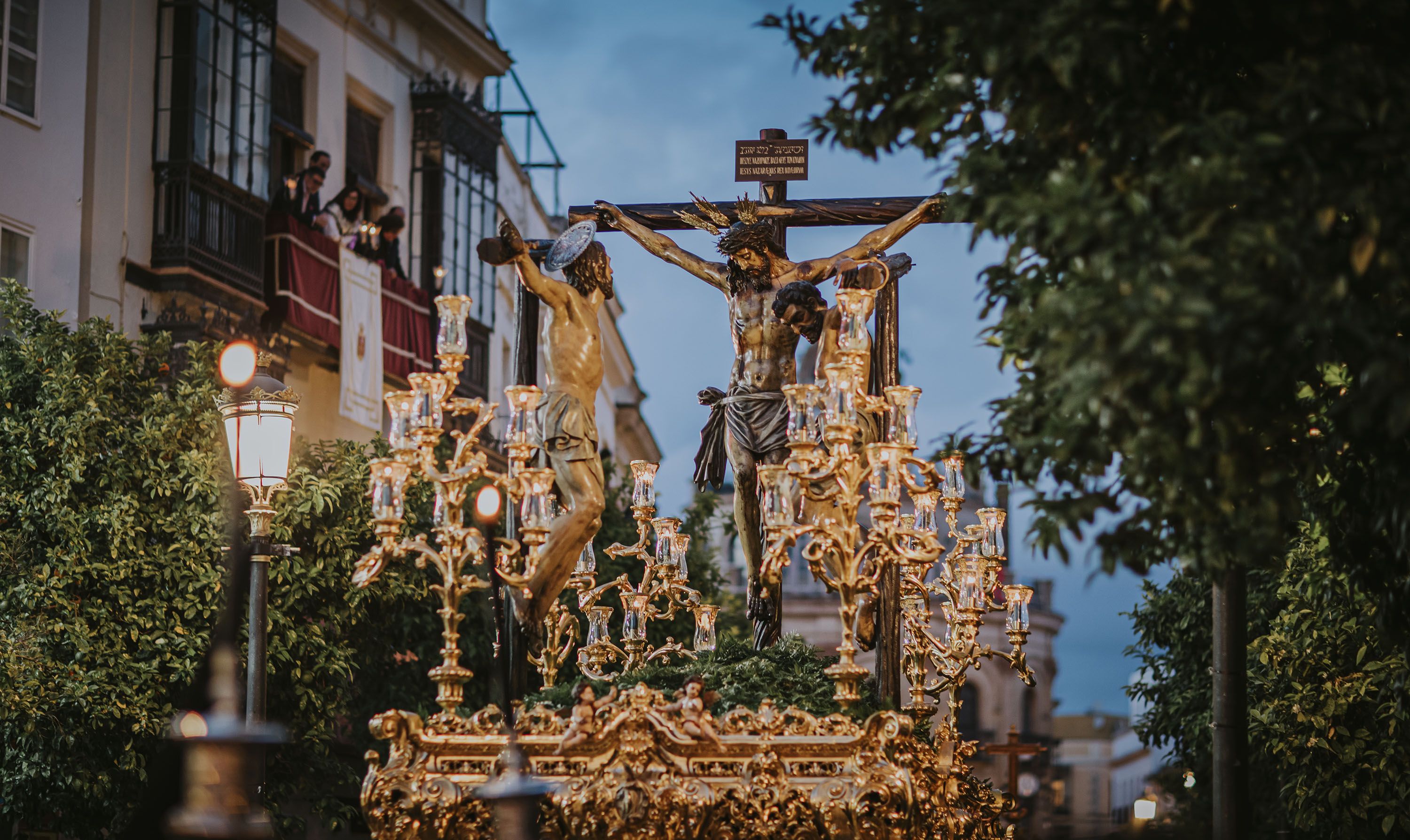 El paso de misterio de La Vera Cruz el pasado Jueves Santo. 