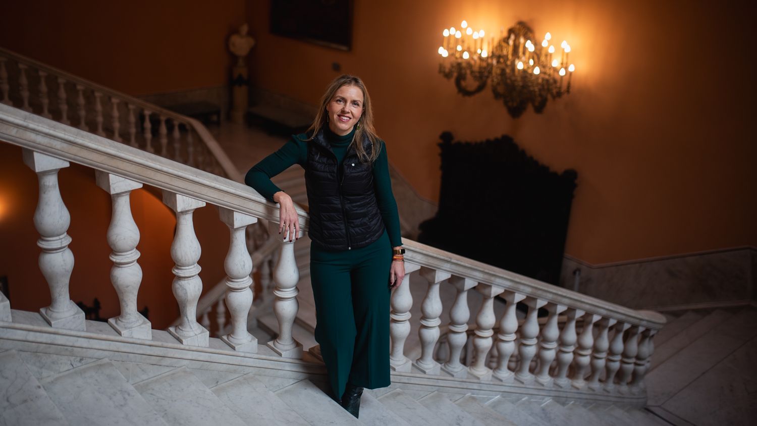 Cristina Peláez, portavoz de Vox en el Ayuntamiento de Sevilla, tras la entrevista con lavozdelsur.es.