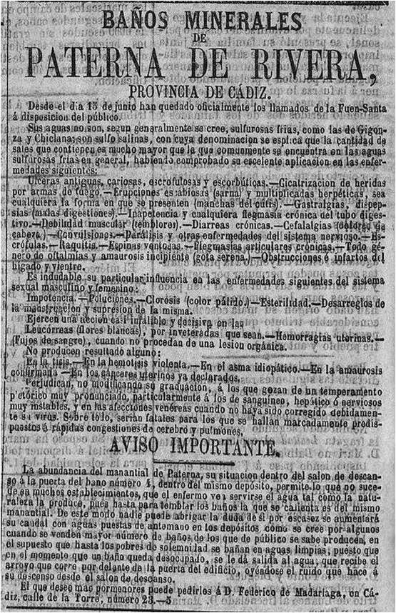 La Correspondencia de España 22 6 1867 Anuncio Baños de Paterna.png