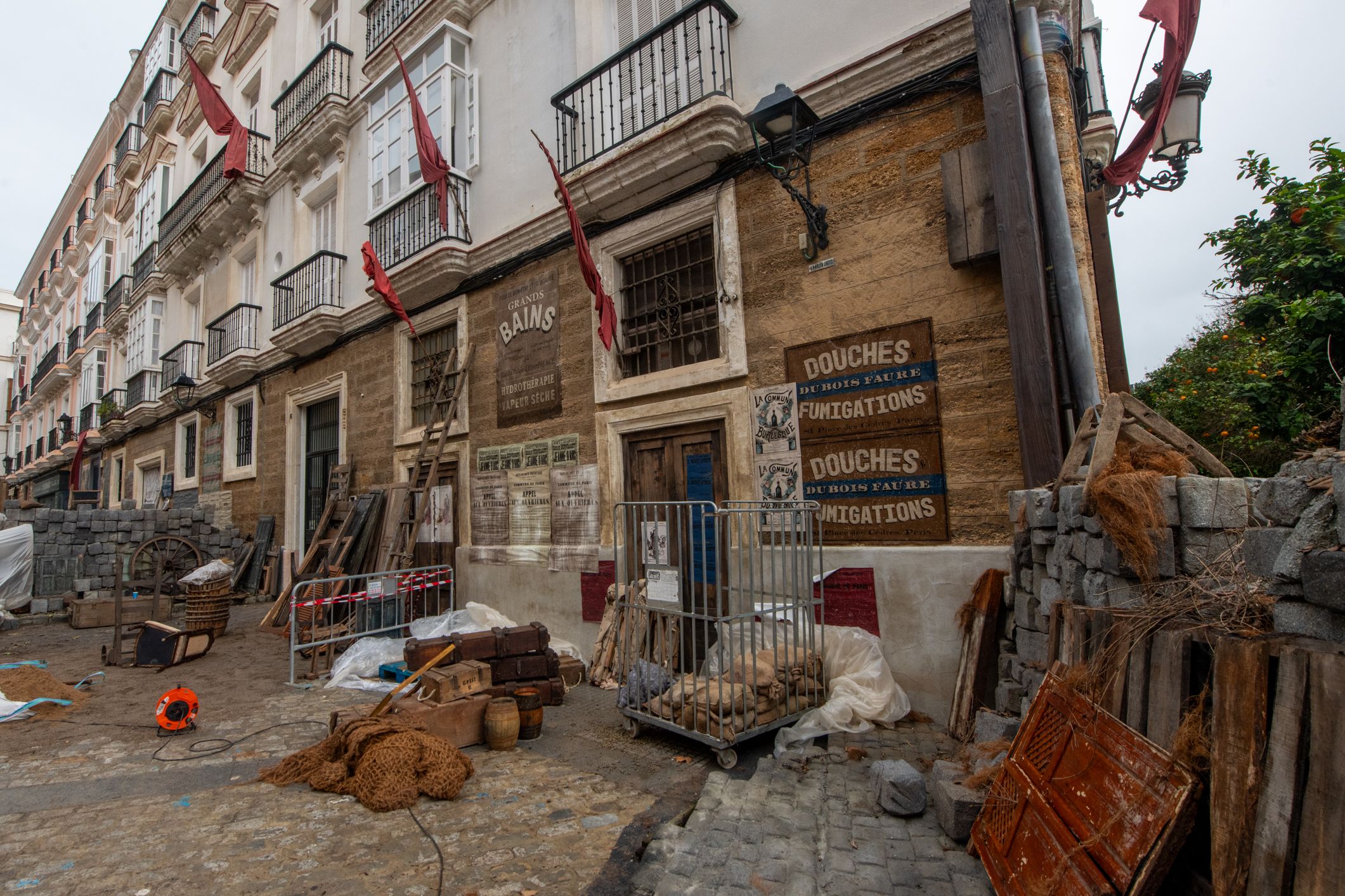 Escenario en Cádiz donde se encuentran las localizaciones del rodaje de la serie sobre Sherlock Holmes