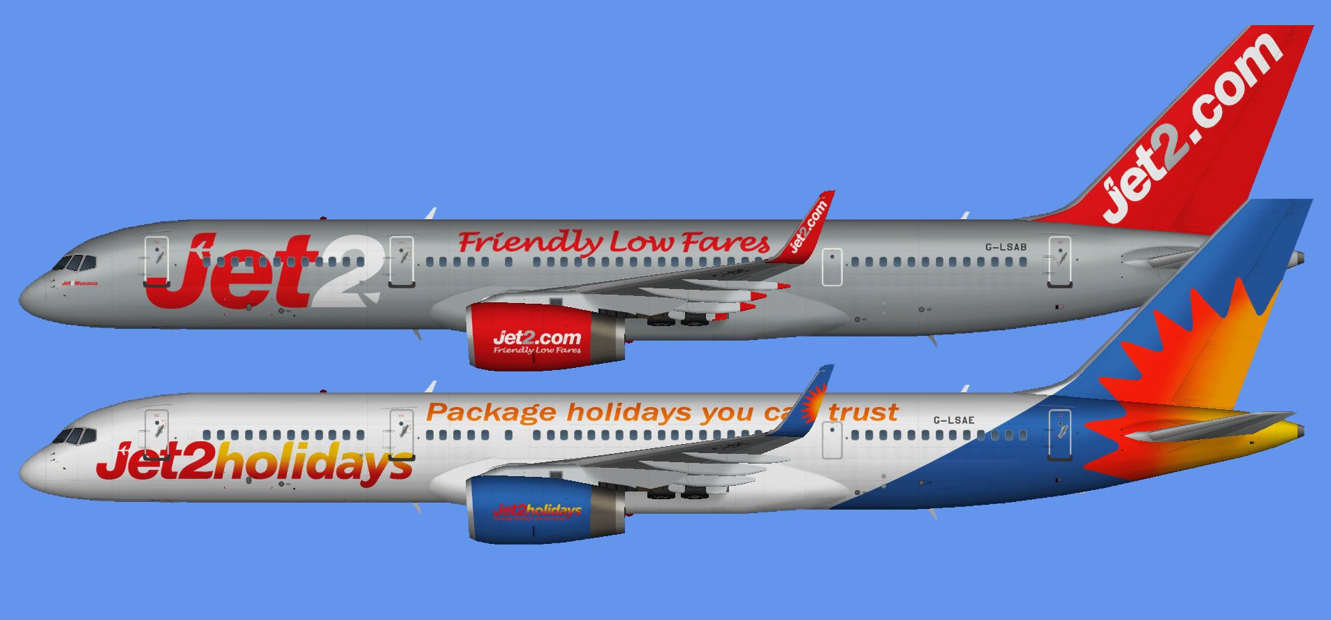 Aeronaves de la compañía JET2, que oferta 15.000 plazas desde Jerez al Reino Unido.