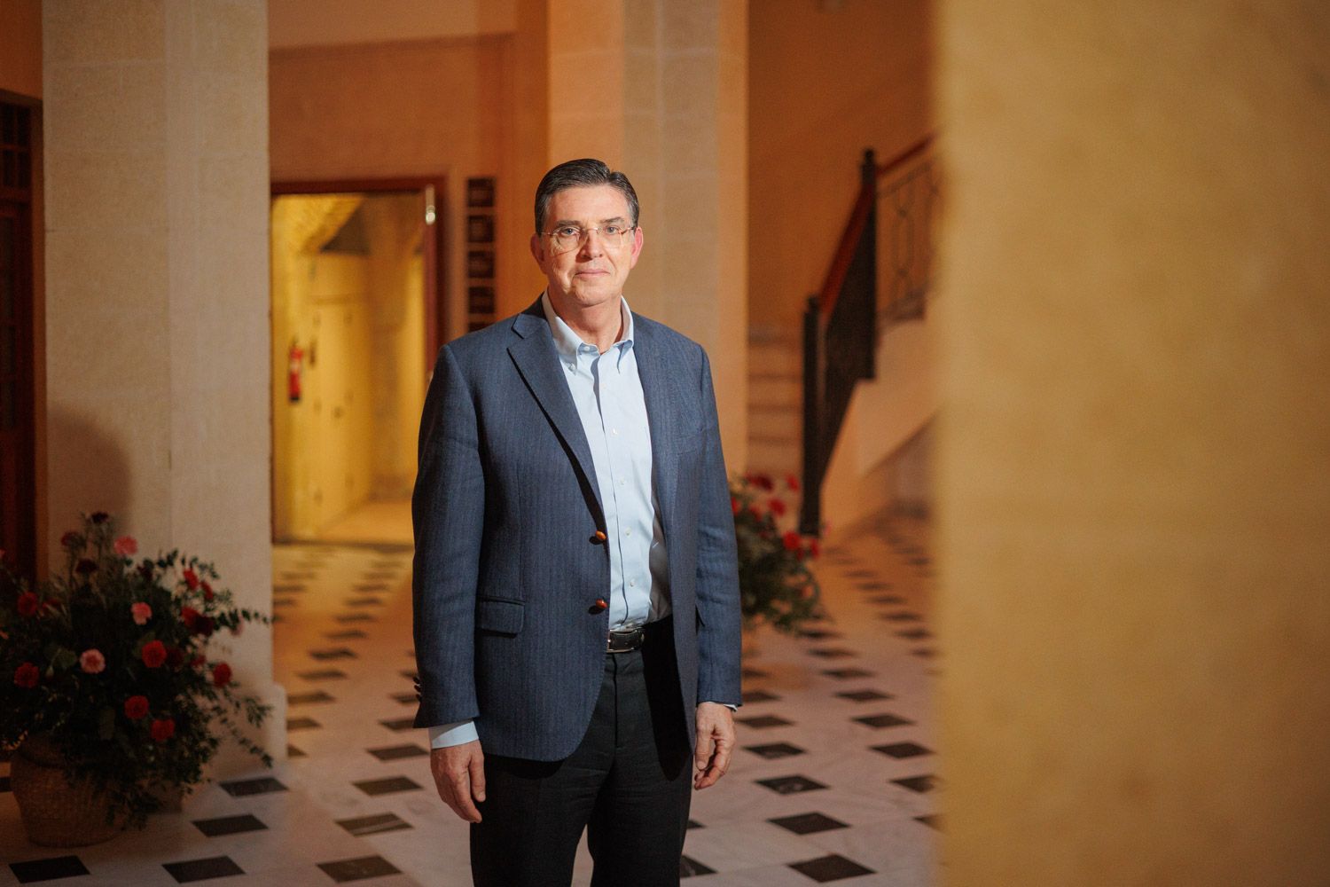 Vicente de Juan Orlandis, Fiscal de Menores de Jerez, retratado esta semana en Villapanés.
