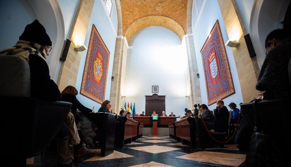 Pleno del Ayuntamiento de Jerez, este viernes.