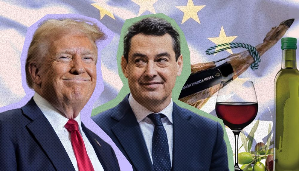 Trump, Moreno y la variedad de productos del sur de Europa que cada año se exportan a Estados Unidos.