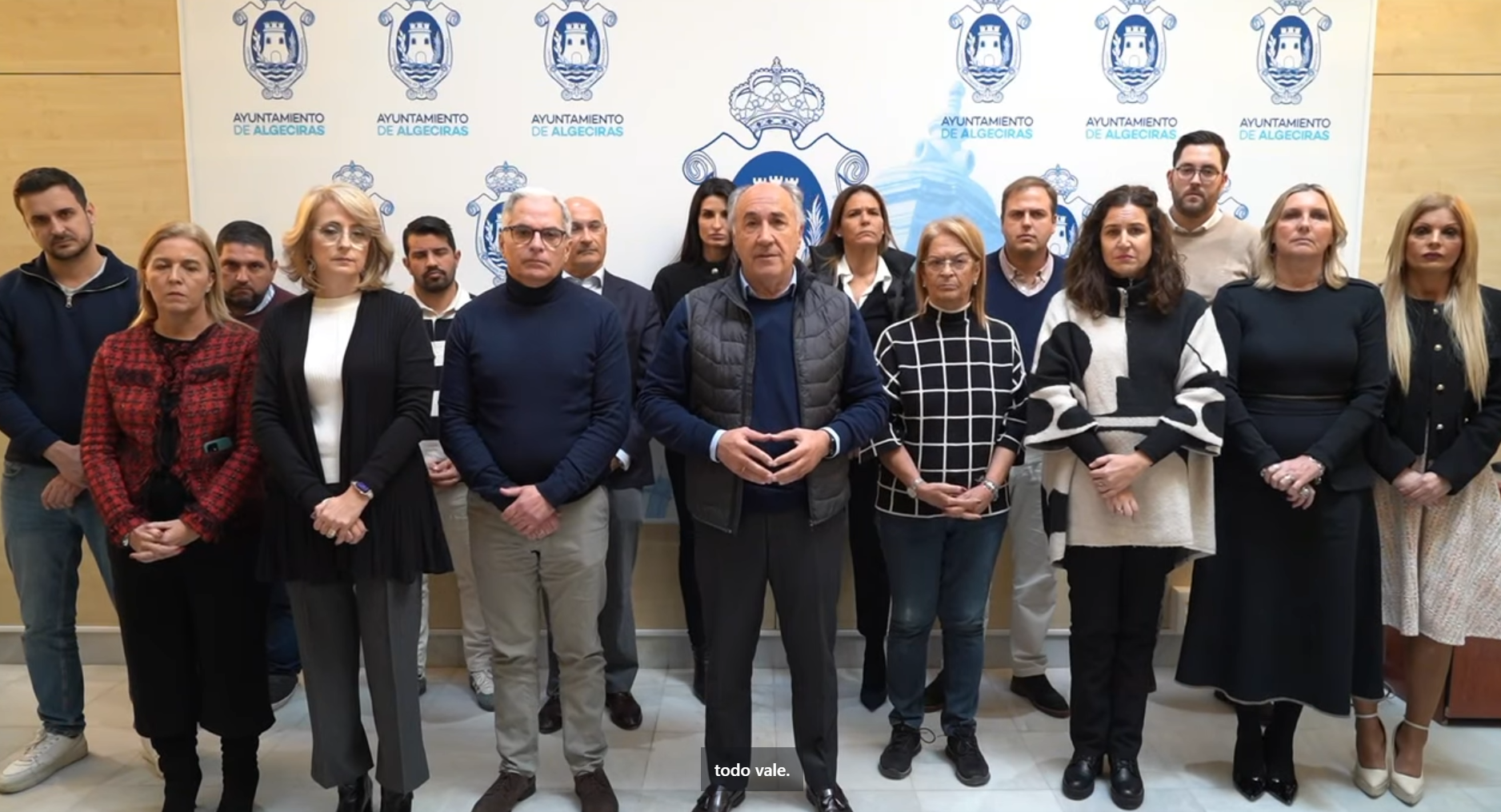 José Ignacio Landaluce, alcalde de Algeciras, en el vídeo sobre las denuncias de acoso sexual.