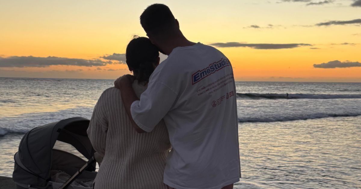Anabel Pantoja, David Rodríguez y la pequeña Alma, en una imagen del Instagram de la 'influencer'.