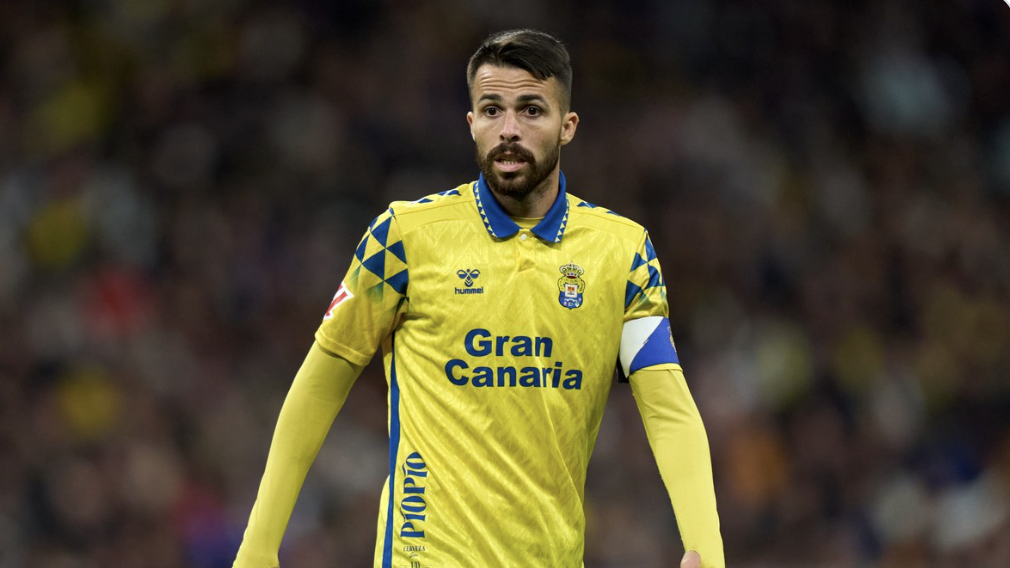 Kirian Rodríguez, capitán de Las Palmas, en un partido.