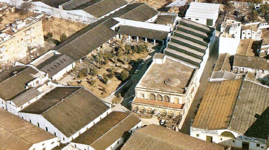 Imagen aérea de Palomino & Vergara (Pedro Oteo, en 'Cosas Jerezanas que se han perdido con el tiempo').