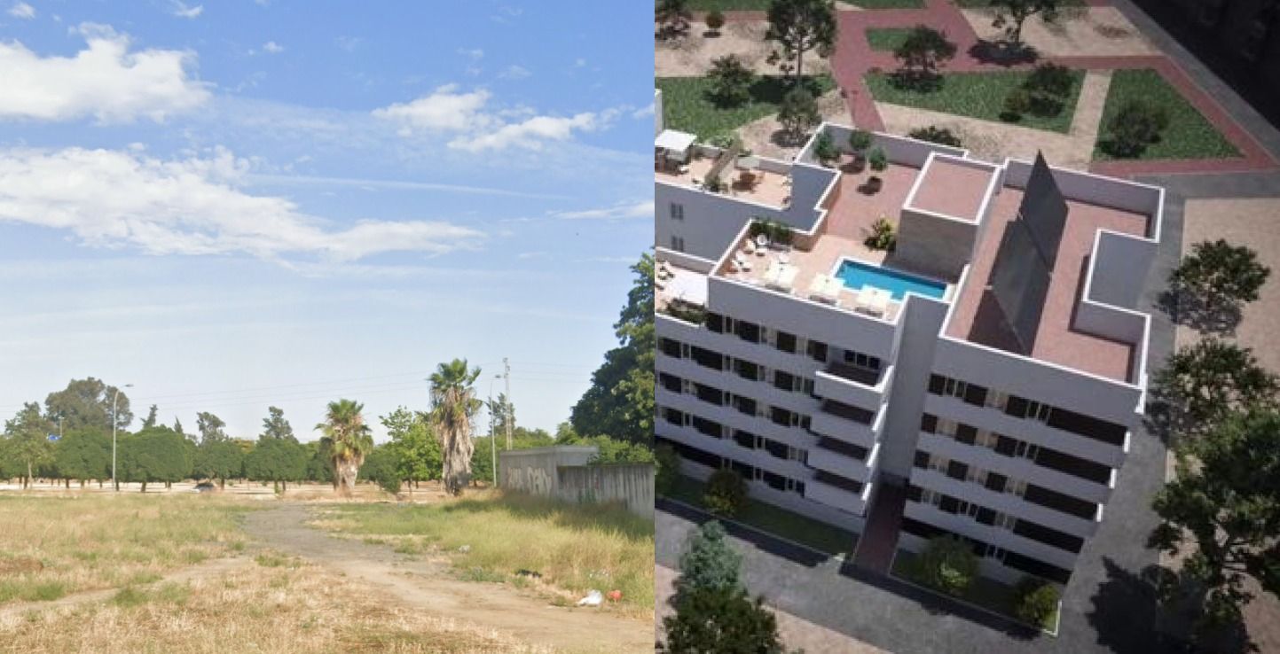 La calle Guayaquil, entre el Cerro y Su Eminencia, en Sevilla capital, donde se construirá un residencial con piscina en azotea.